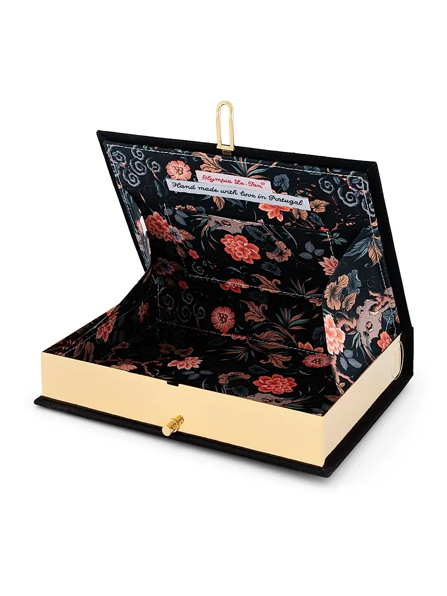 Olympia Le-Tan Women's Le Bouquet Embroidered Wool Book Clutch | Thumbnail 4