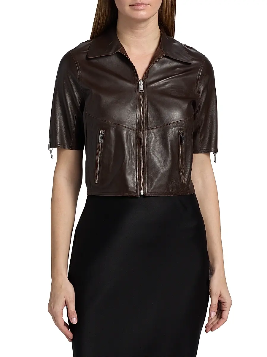 LAMARQUE Women's Sevana Leather Reversible Jacket | Thumbnail 3 LAMARQUE Women's Sevana Leather Reversible Jacket | Thumbnail 3