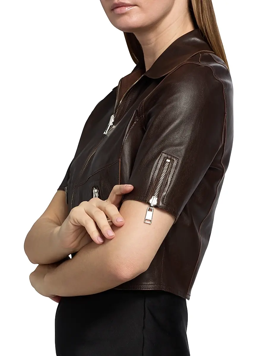 LAMARQUE Women's Sevana Leather Reversible Jacket | Thumbnail 7 LAMARQUE Women's Sevana Leather Reversible Jacket | Thumbnail 7