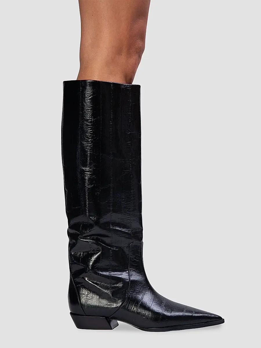 Black Suede Studio Women's Aero Printed Boots | Thumbnail 5 Black Suede Studio Women's Aero Printed Boots | Thumbnail 5