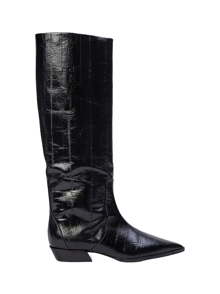 Black Suede Studio Women's Aero Printed Boots - Black - Size 12 | Image 1 Black Suede Studio Women's Aero Printed Boots - Black - Size 12 | Image 1
