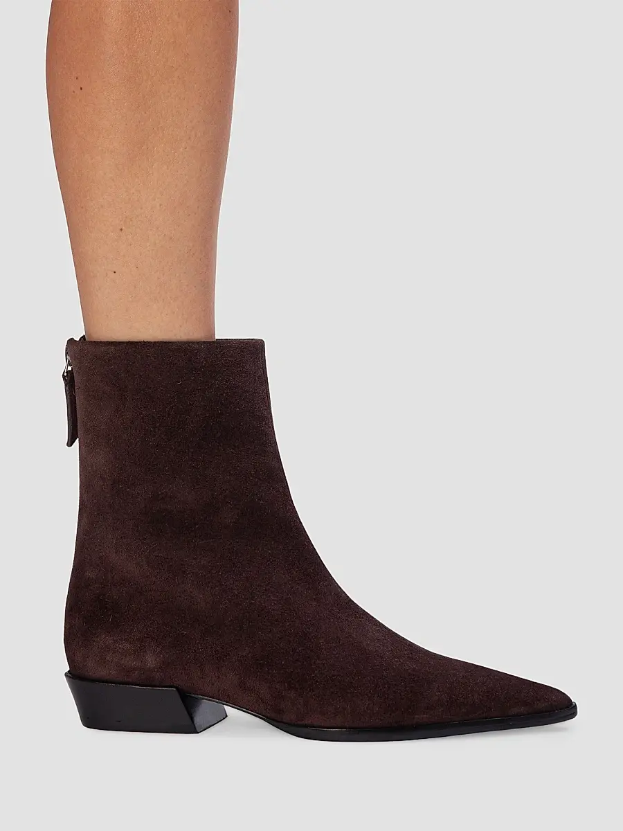 Black Suede Studio Women's Esme 30MM Suede Boots | Thumbnail 5 Black Suede Studio Women's Esme 30MM Suede Boots | Thumbnail 5