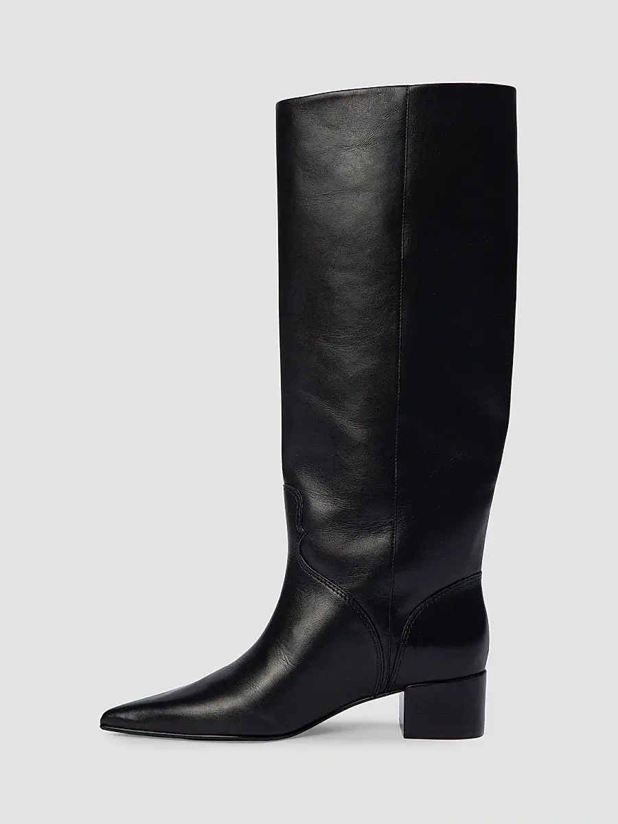 Black Suede Studio Women's Alba 45MM Boots | Thumbnail 4 Black Suede Studio Women's Alba 45MM Boots | Thumbnail 4