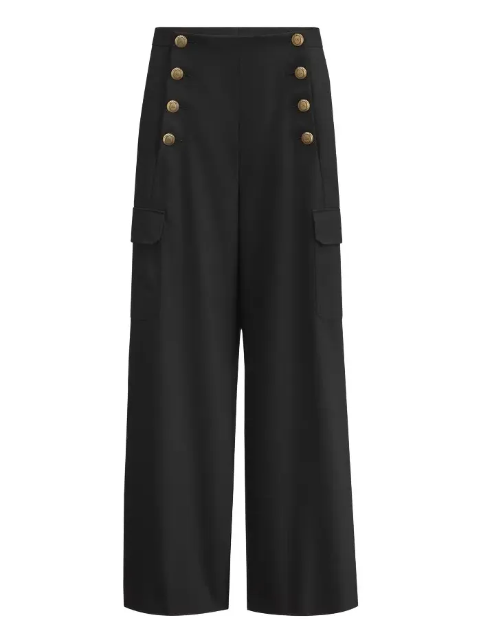 Dior Loose-Fit Pants with Dior Médaillon Buttons