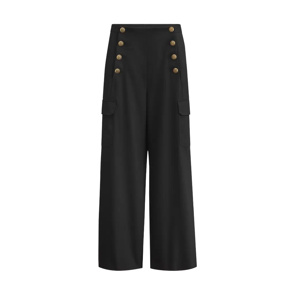 Dior Loose-Fit Pants with Dior Médaillon Buttons | Image 1 Dior Loose-Fit Pants with Dior Médaillon Buttons | Image 1