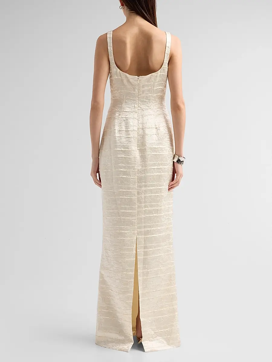 Simkhai Women's Martina Embellished Column Gown | Thumbnail 3 Simkhai Women's Martina Embellished Column Gown | Thumbnail 3