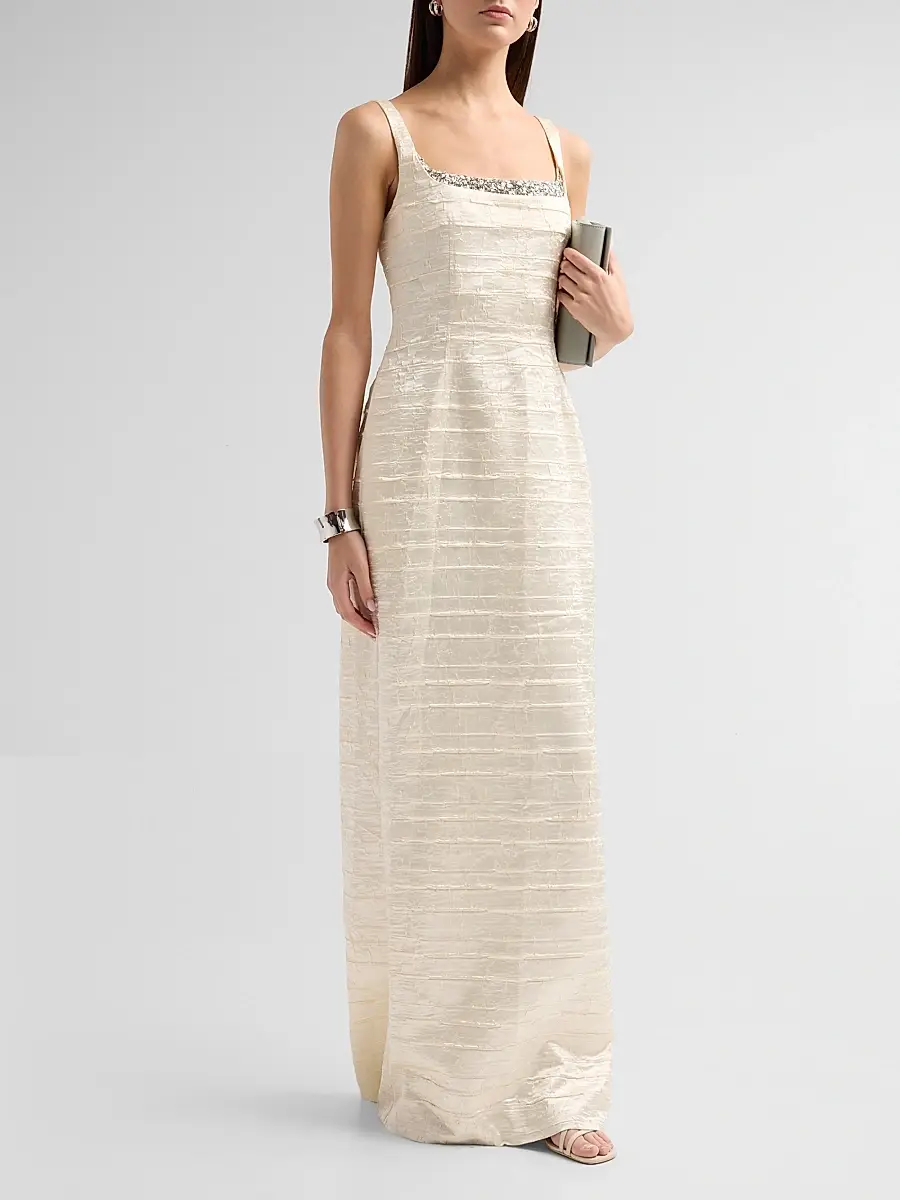 Simkhai Women's Martina Embellished Column Gown | Thumbnail 4 Simkhai Women's Martina Embellished Column Gown | Thumbnail 4