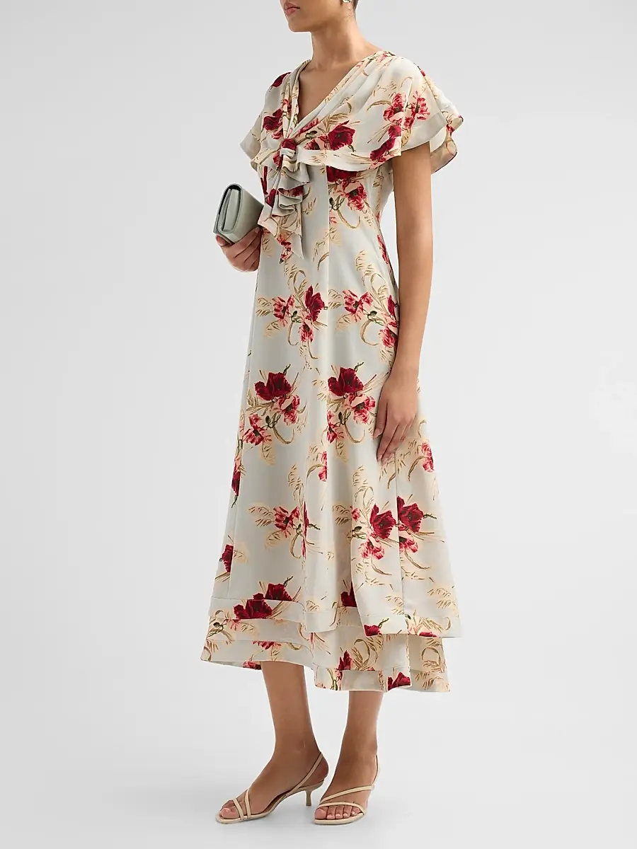 Cinq à Sept Women's Wilted Poppy Antonetta Dress | Thumbnail 4 Cinq à Sept Women's Wilted Poppy Antonetta Dress | Thumbnail 4