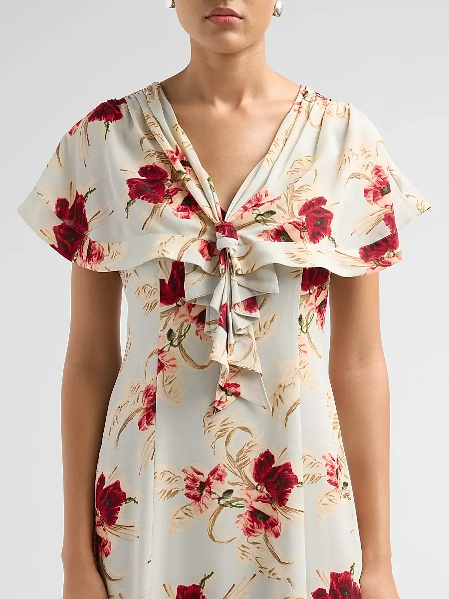 Cinq à Sept Women's Wilted Poppy Antonetta Dress | Thumbnail 5 Cinq à Sept Women's Wilted Poppy Antonetta Dress | Thumbnail 5