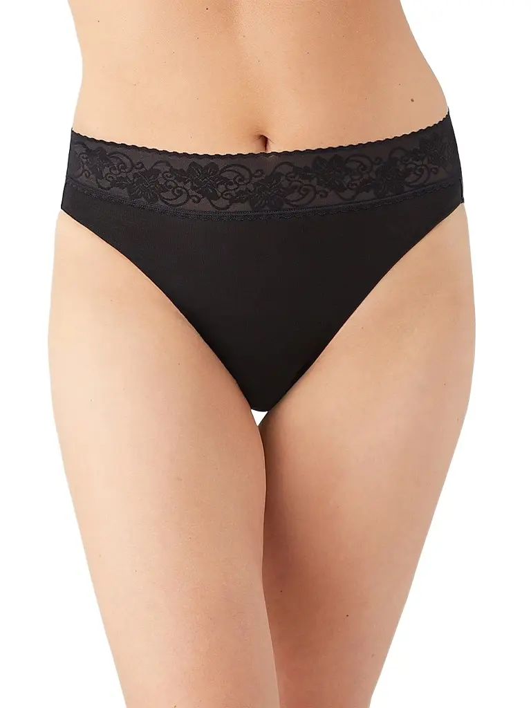 Wacoal Women's Comfort Touch High-Cut Briefs - Black | Image 1 Wacoal Women's Comfort Touch High-Cut Briefs - Black | Image 1