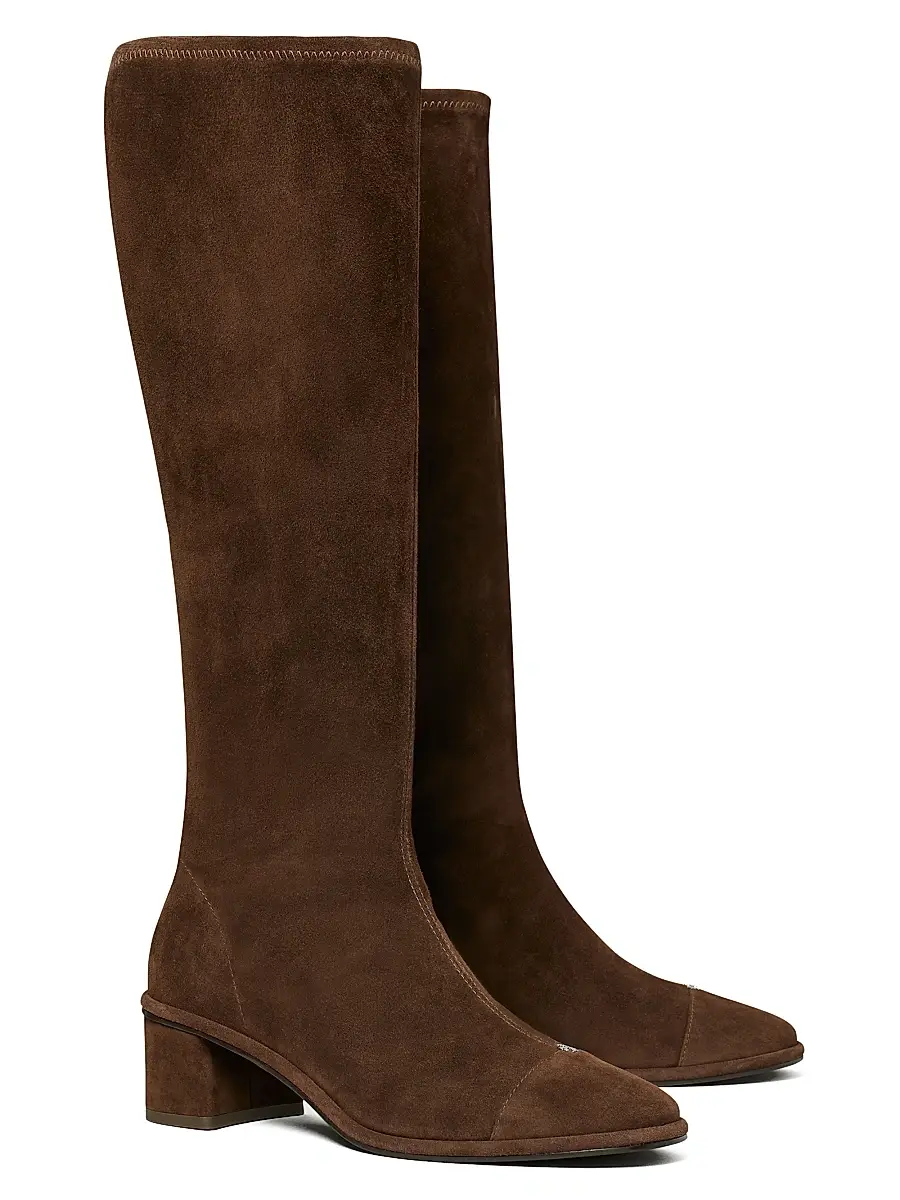 Tory Burch Women's 55MM Suede Knee-High Boots | Thumbnail 2