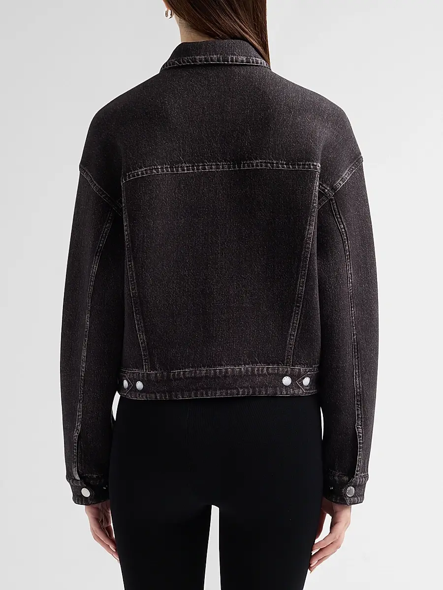 rag & bone Women's rb Miramar Mallow Trucker Jacket | Thumbnail 3