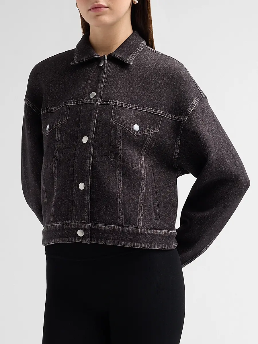 rag & bone Women's rb Miramar Mallow Trucker Jacket | Thumbnail 4