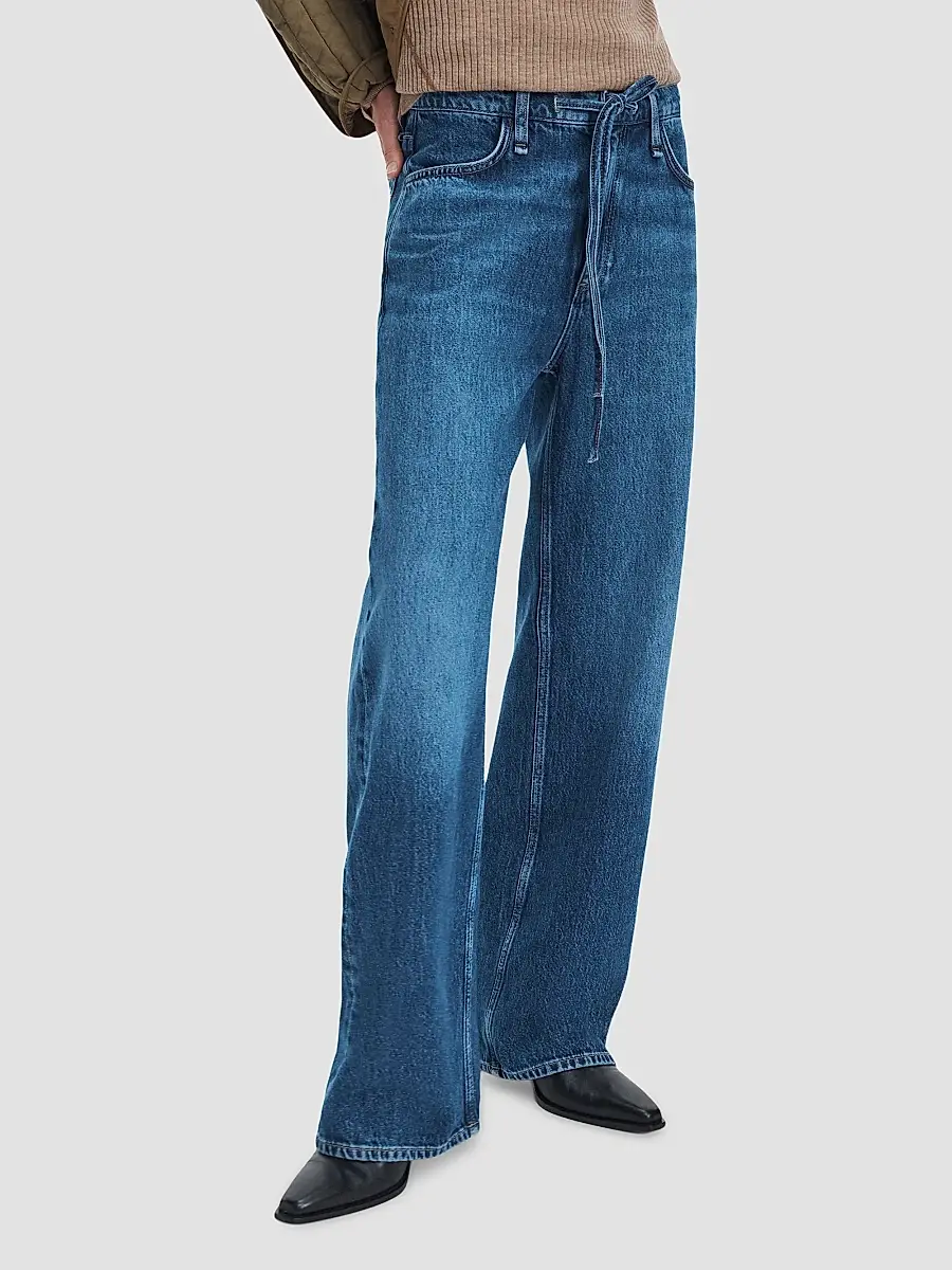 rag & bone Women's Phoebe Drawstring Wide Leg Jeans | Thumbnail 4 rag & bone Women's Phoebe Drawstring Wide Leg Jeans | Thumbnail 4