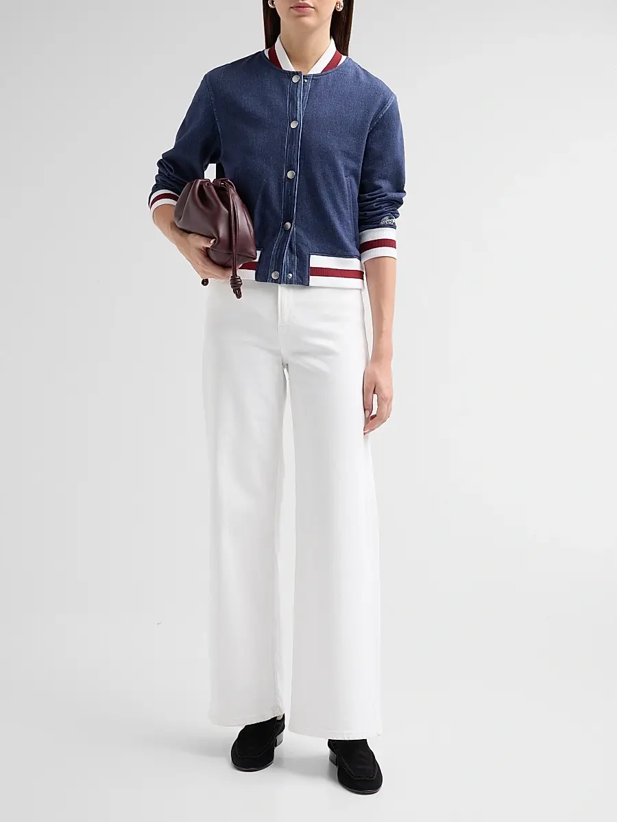 rag & bone Women's Miramar Collegiate Bomber Jacket | Thumbnail 2