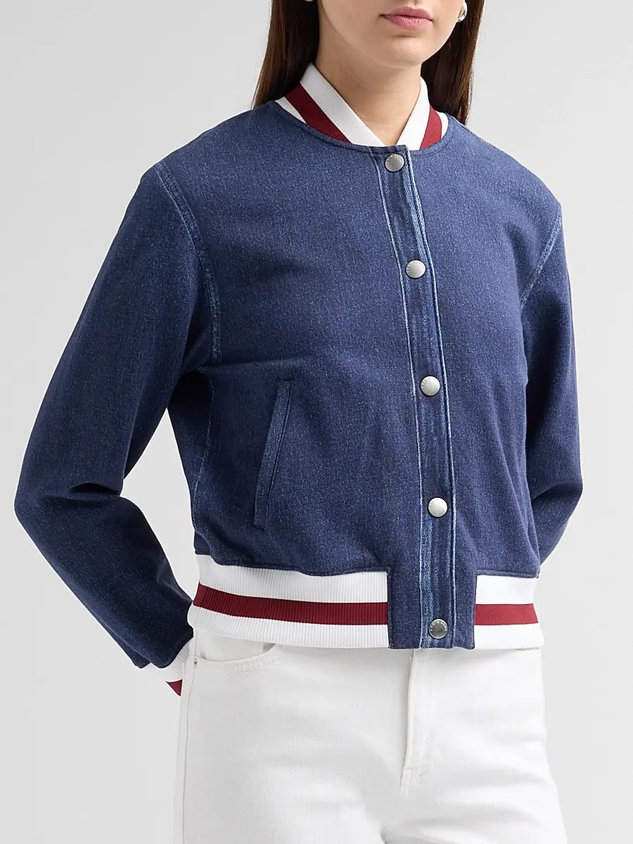 rag & bone Women's Miramar Collegiate Bomber Jacket | Thumbnail 4