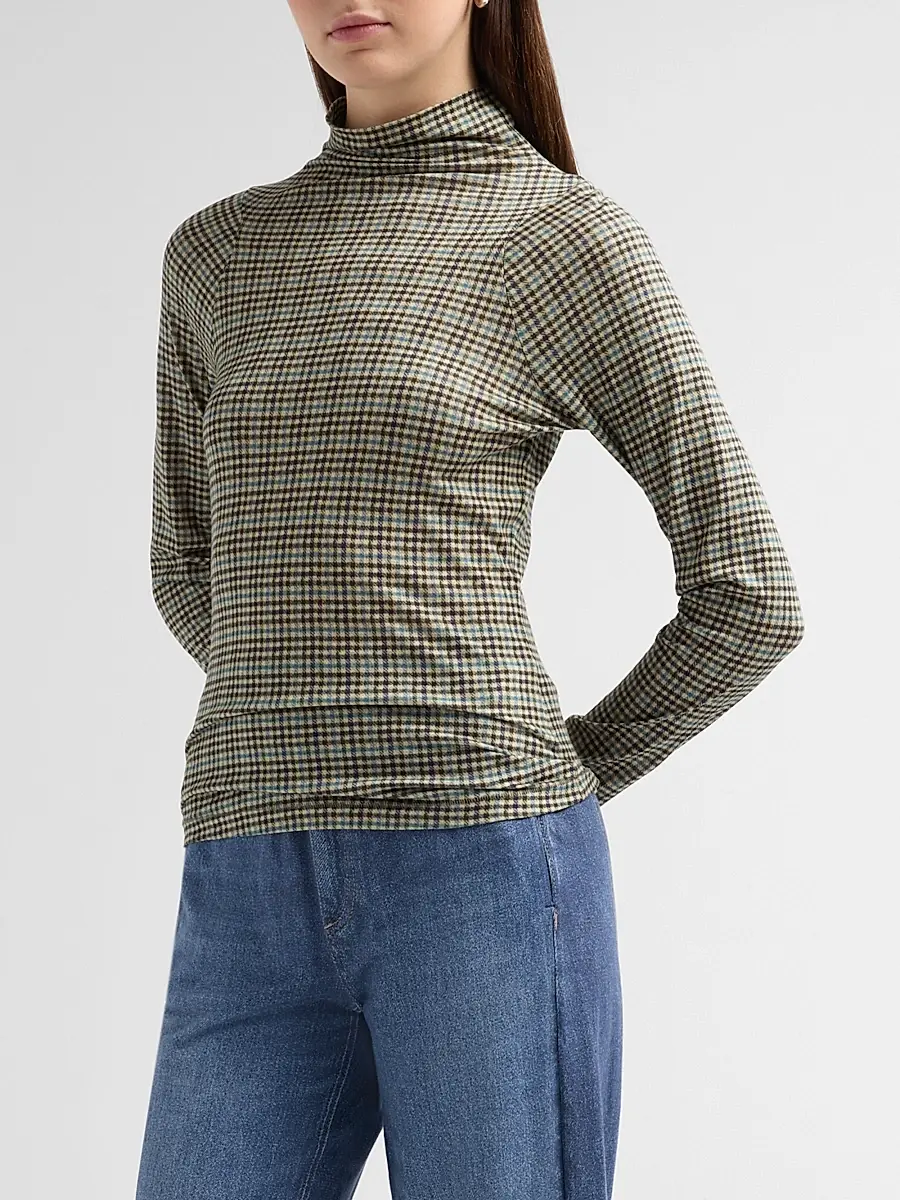 rag & bone Women's Shaw Plaid Cotton-Blend Shirt | Thumbnail 4