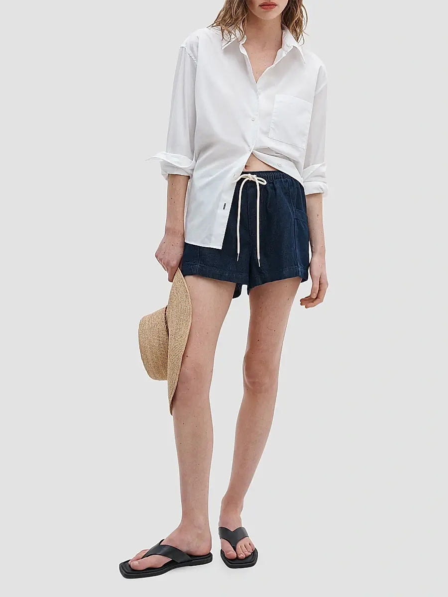 rag & bone Women's Emery Drawstring Shorts | Thumbnail 2