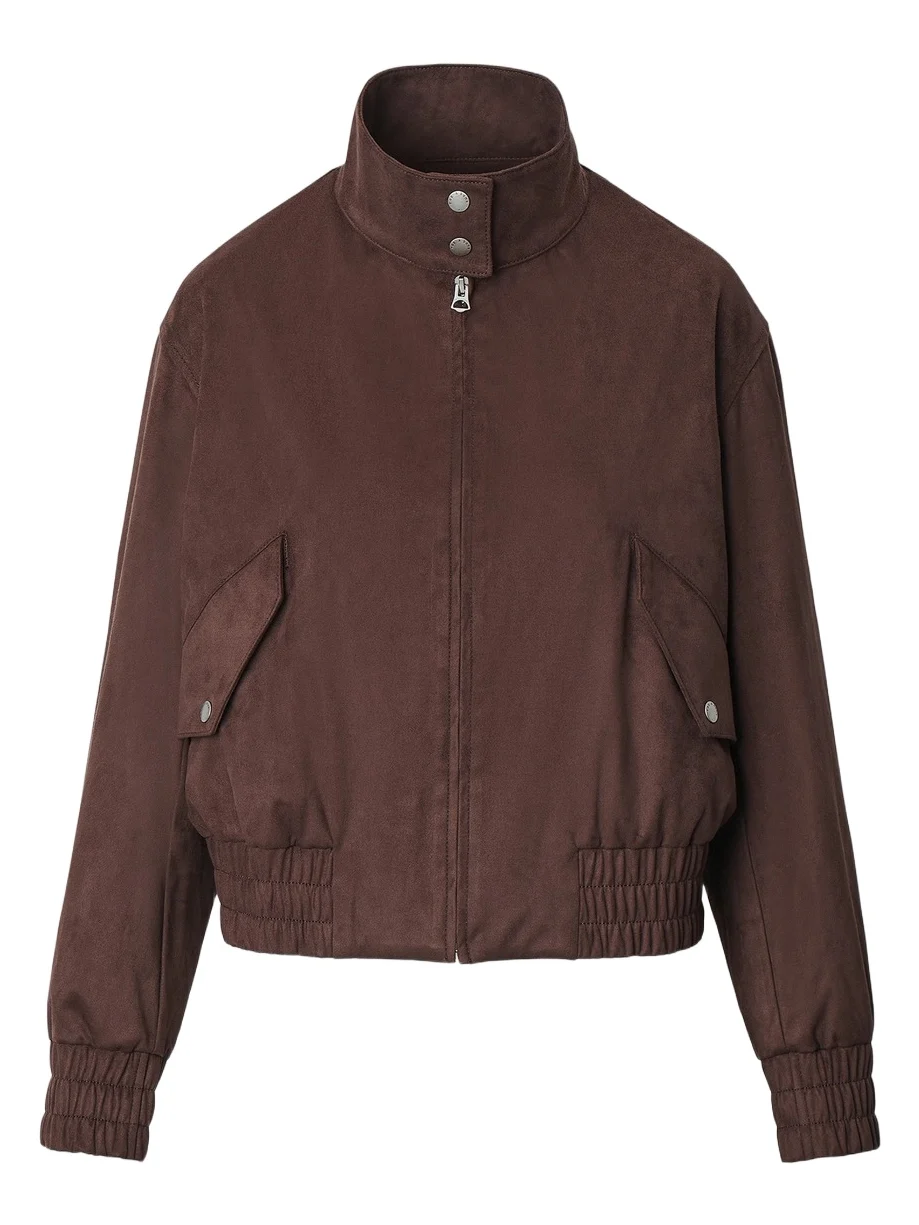 Women's Eliza Faux-Suede Bomber Jacket Women's Eliza Faux-Suede Bomber Jacket