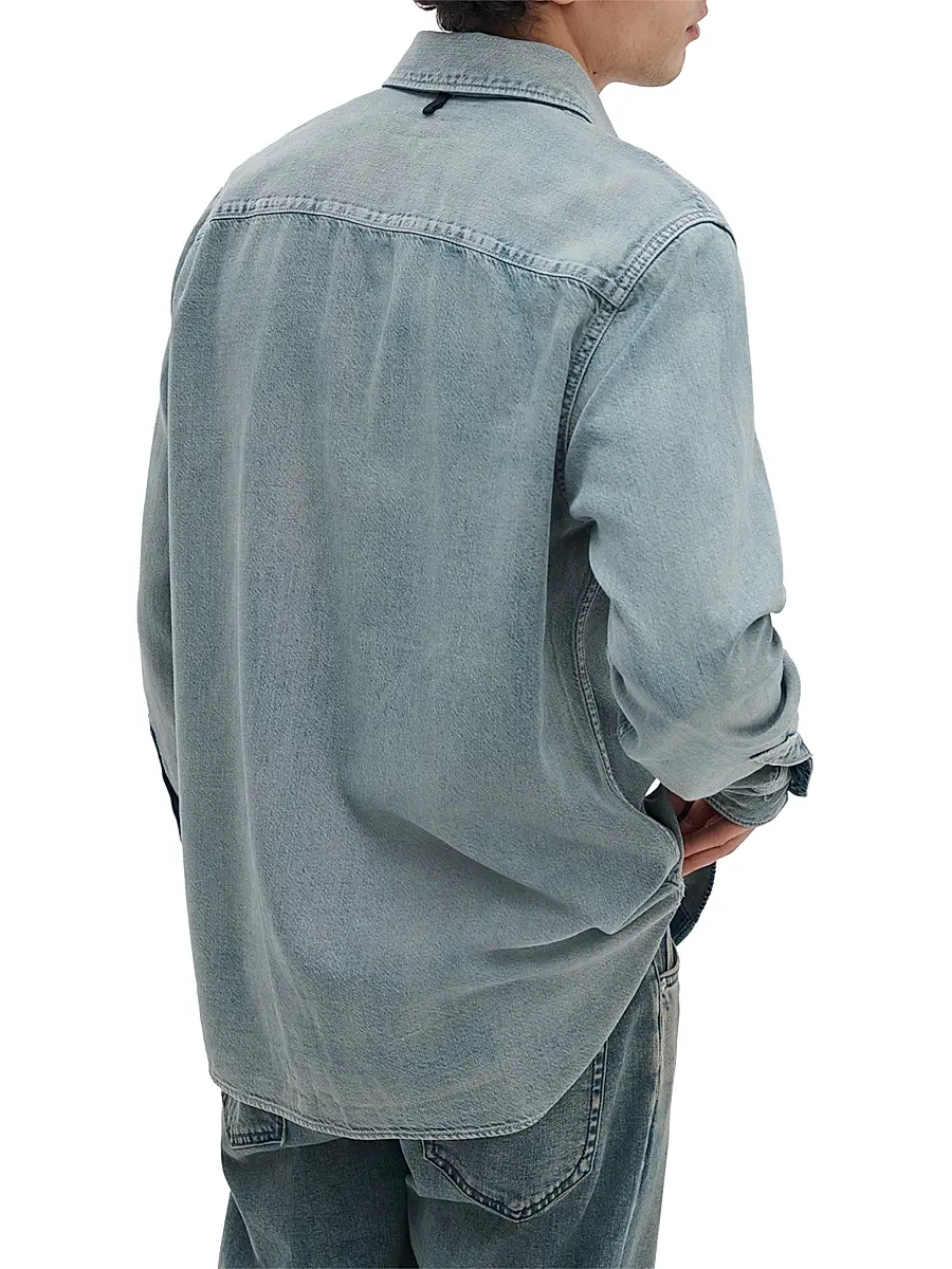 rag & bone Men's Saltaire Denim Shirt | Thumbnail 4 rag & bone Men's Saltaire Denim Shirt | Thumbnail 4
