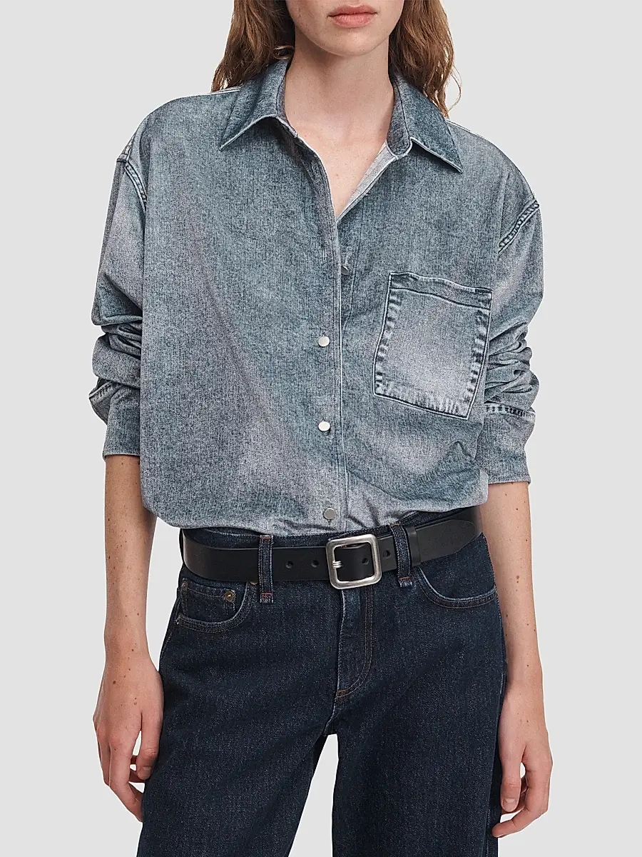 rag & bone Women's Connie Miramar Velvet Shirt | Thumbnail 9 rag & bone Women's Connie Miramar Velvet Shirt | Thumbnail 9