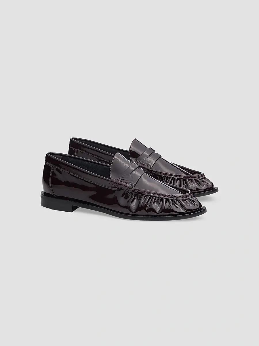 rag & bone Women's Lexi Leather Penny Loafers | Thumbnail 2