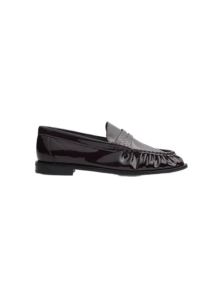 rag & bone Women's Lexi Leather Penny Loafers - Morello Patent | Image 1 rag & bone Women's Lexi Leather Penny Loafers - Morello Patent | Image 1