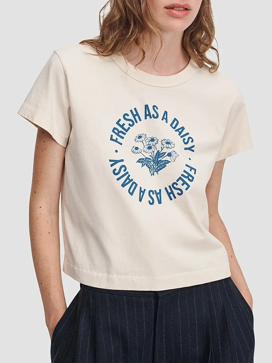 rag & bone Women's Fresh As A Daisy Kelly Perfect T-Shirt | Thumbnail 5 rag & bone Women's Fresh As A Daisy Kelly Perfect T-Shirt | Thumbnail 5