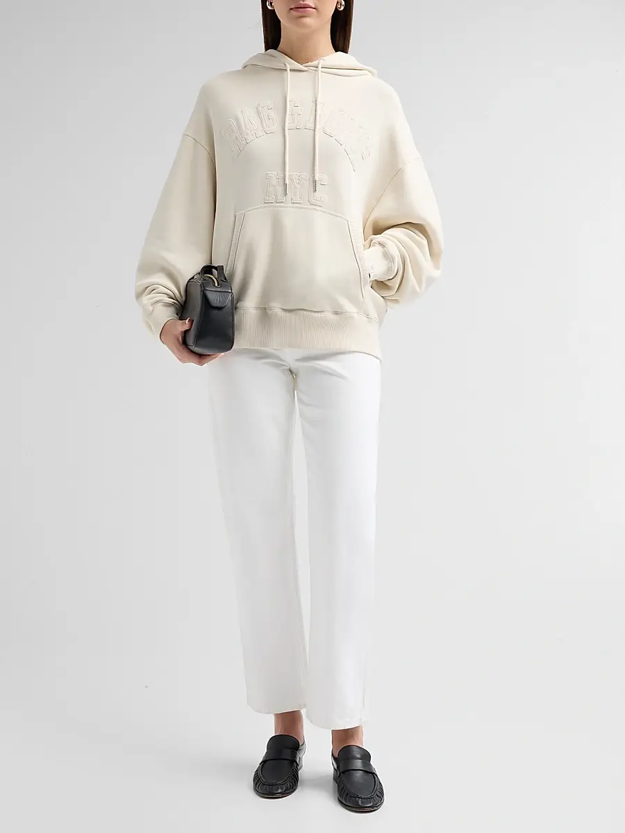 rag & bone Women's University Vintage Terry Hoodie | Thumbnail 2