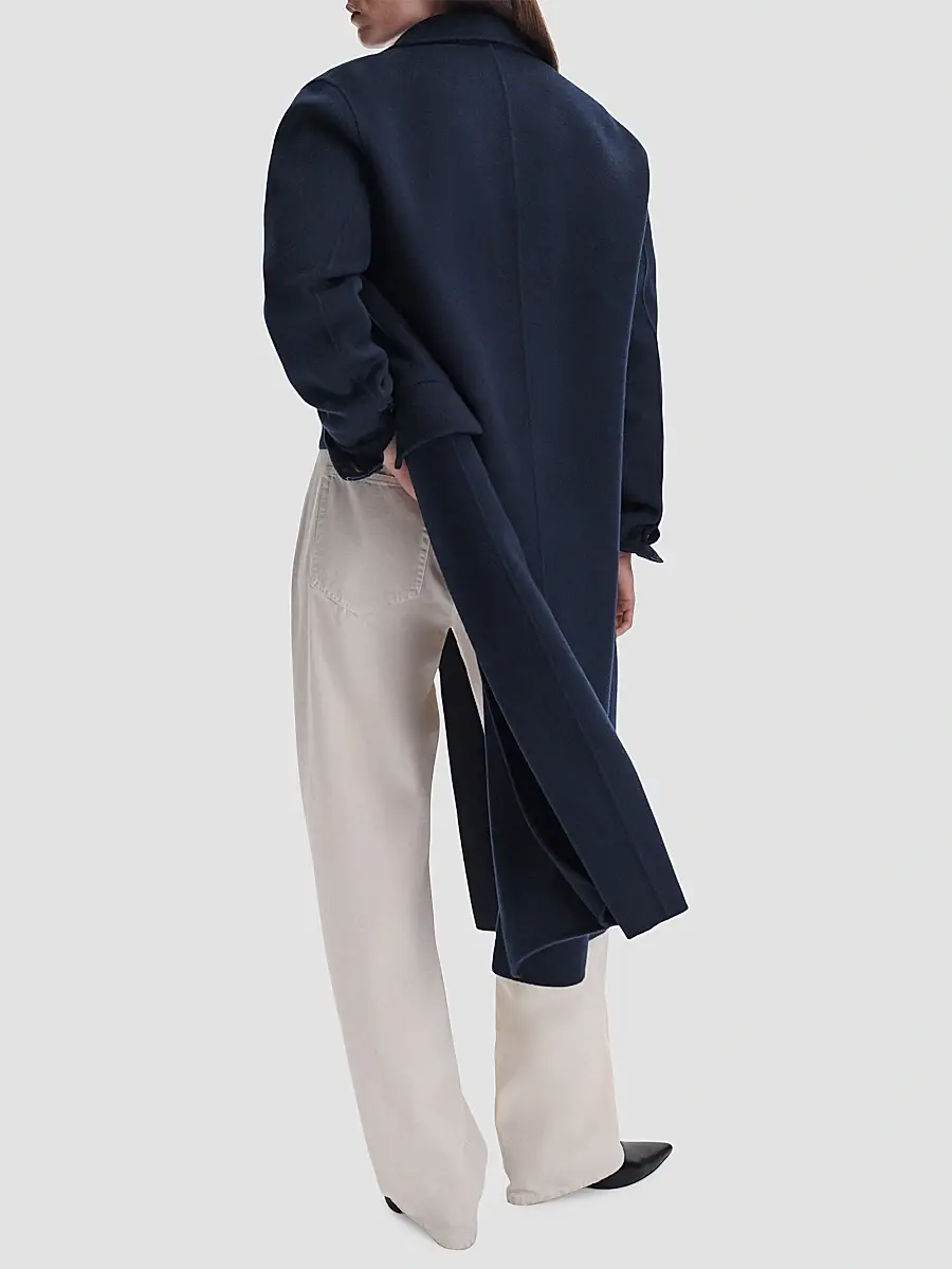 rag & bone Women's Vasso Wool-Blend Double-Breasted Coat | Thumbnail 3