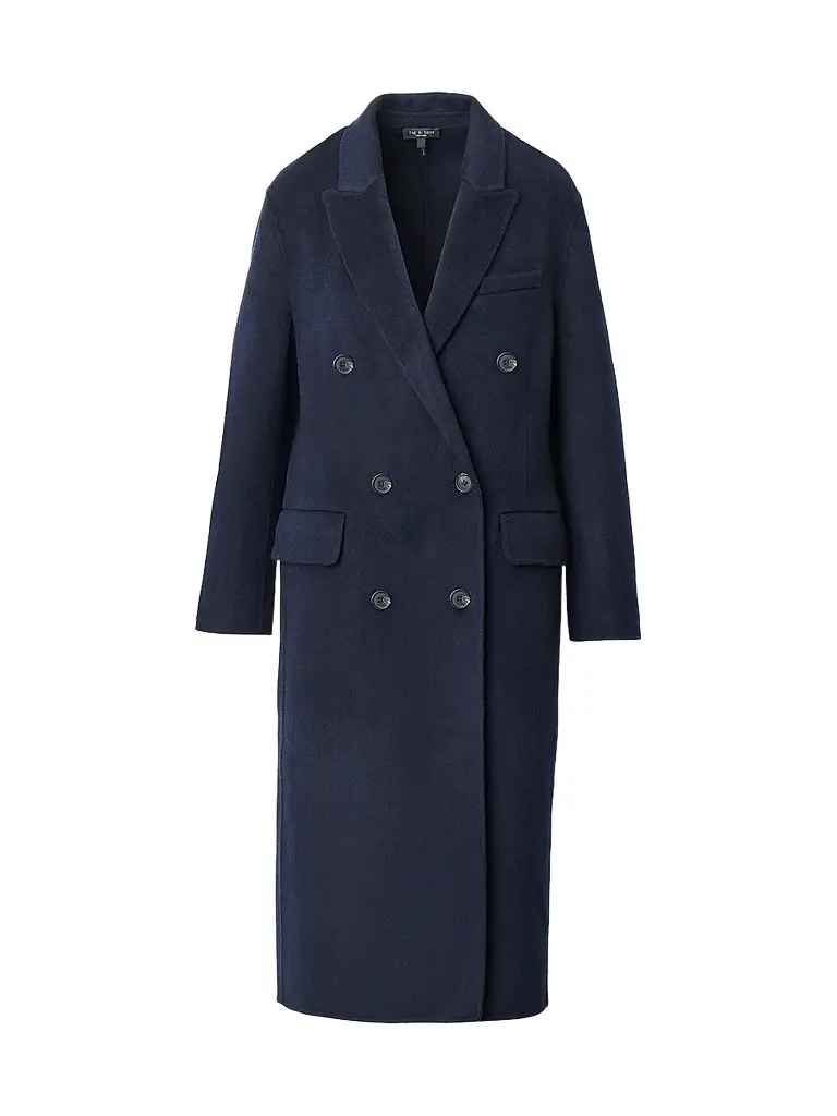 rag & bone Women's Vasso Wool-Blend Double-Breasted Coat