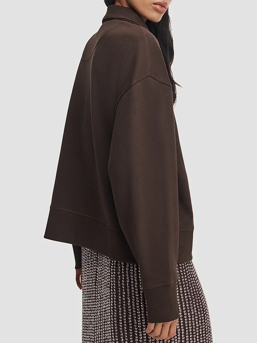 rag & bone Women's The Everyday Terry Half-Zip Sweatshirt | Thumbnail 6