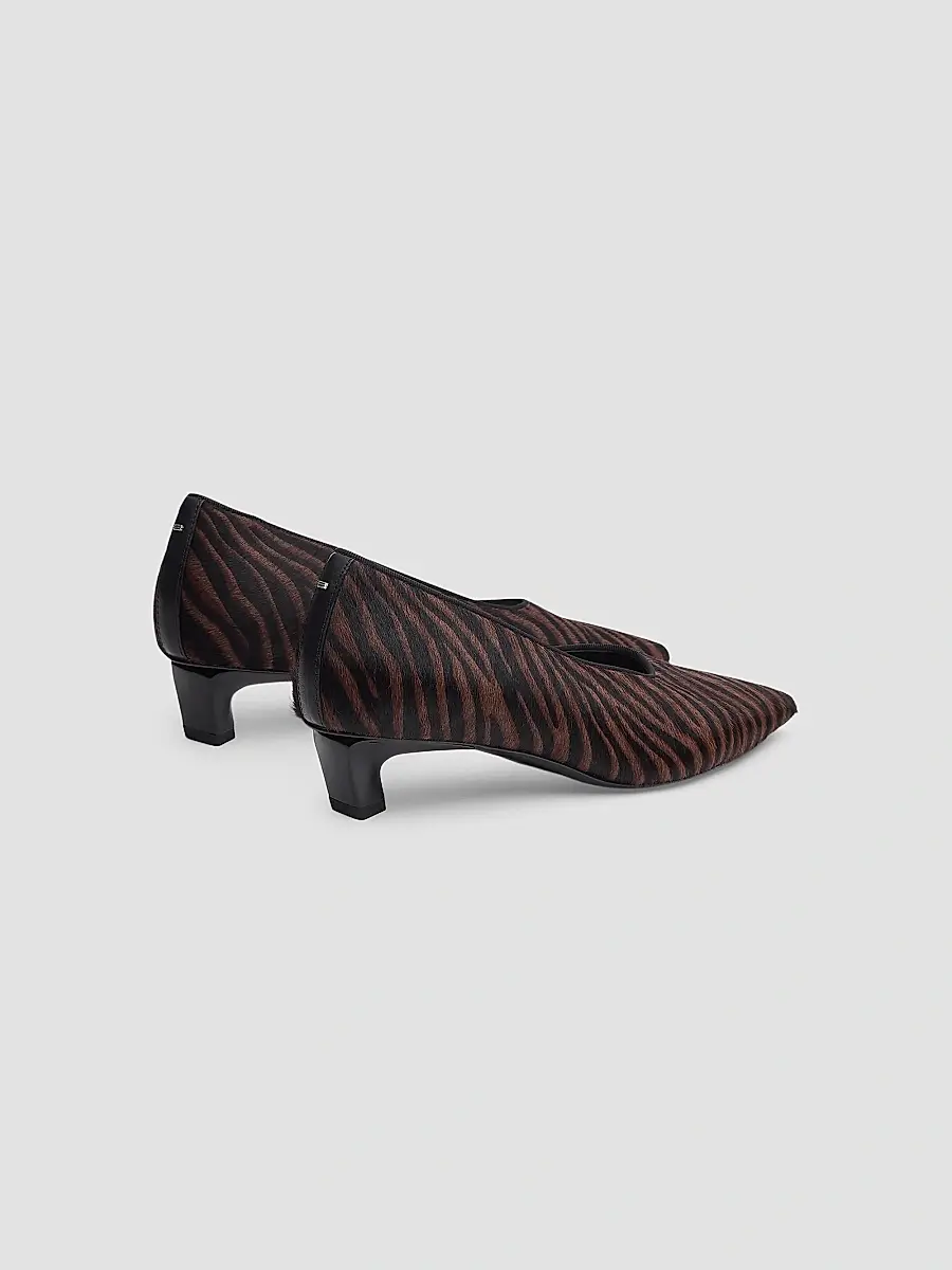 rag & bone Women's Paloma 40MM Calf Hair & Leather Pumps | Thumbnail 3