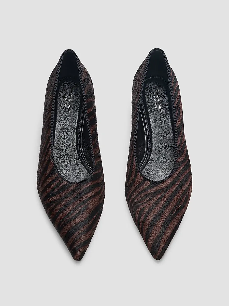 rag & bone Women's Paloma 40MM Calf Hair & Leather Pumps | Thumbnail 4