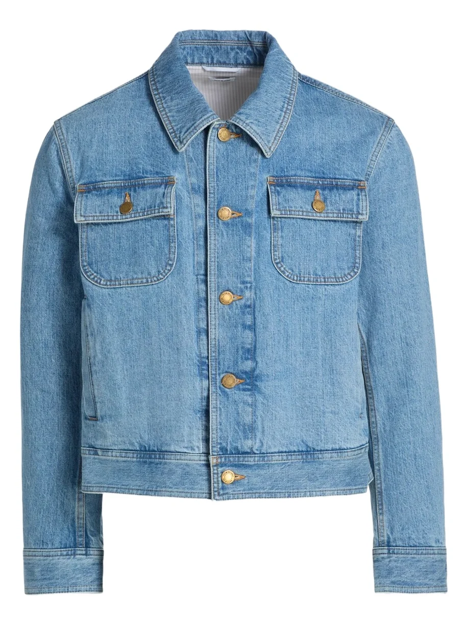 Thom Browne Men's Selvedge Denim Backstrap Utility Jacket