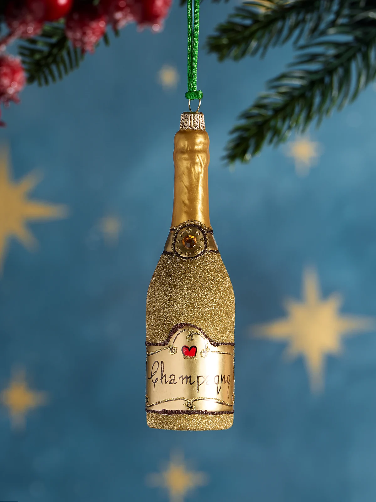 Exclusively Ours Champagne Glass Ornament