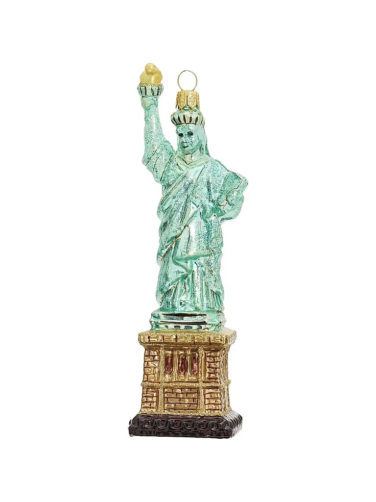 Exclusively Ours Statue Of Liberty Glass Ornament | Image 1 Exclusively Ours Statue Of Liberty Glass Ornament | Image 1