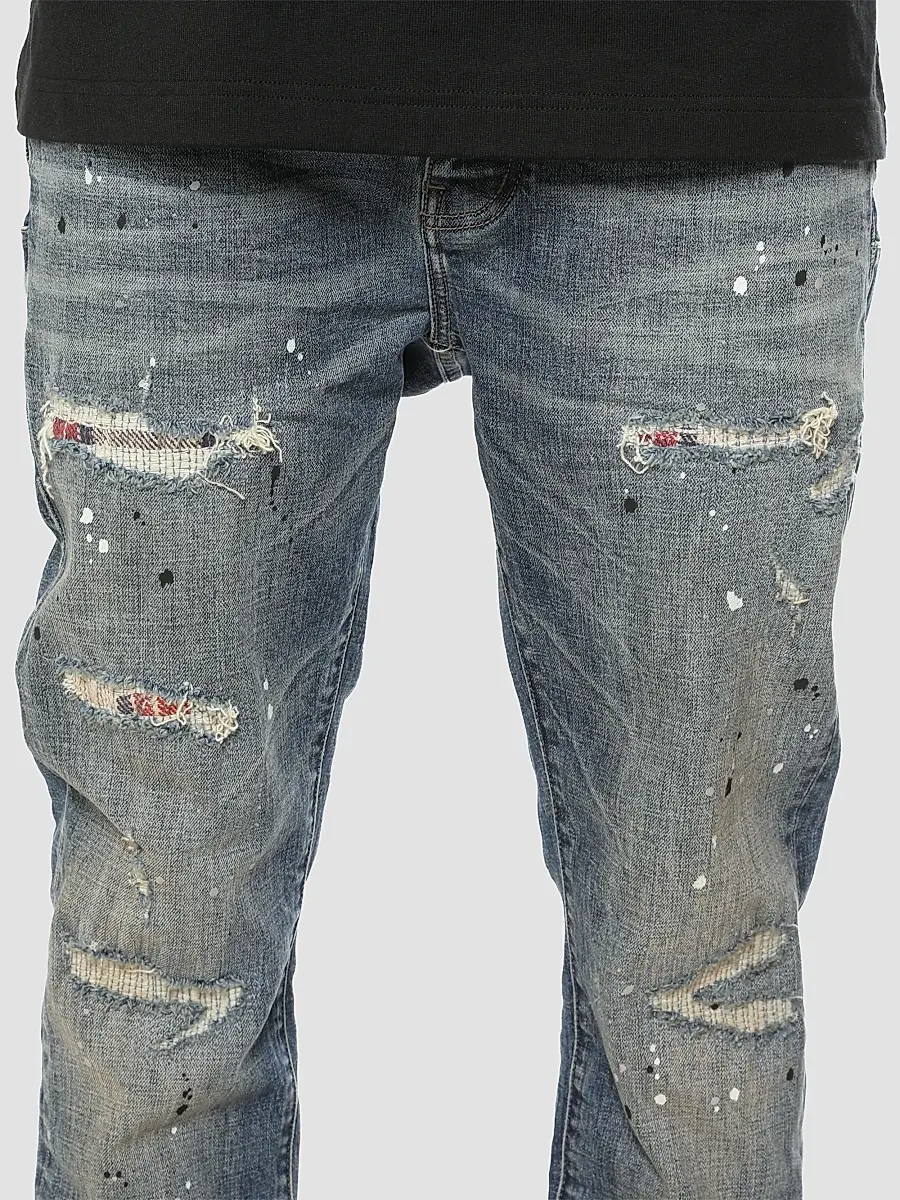 Purple Brand Men's Paint Repair Skinny Jeans | Thumbnail 4 Purple Brand Men's Paint Repair Skinny Jeans | Thumbnail 4