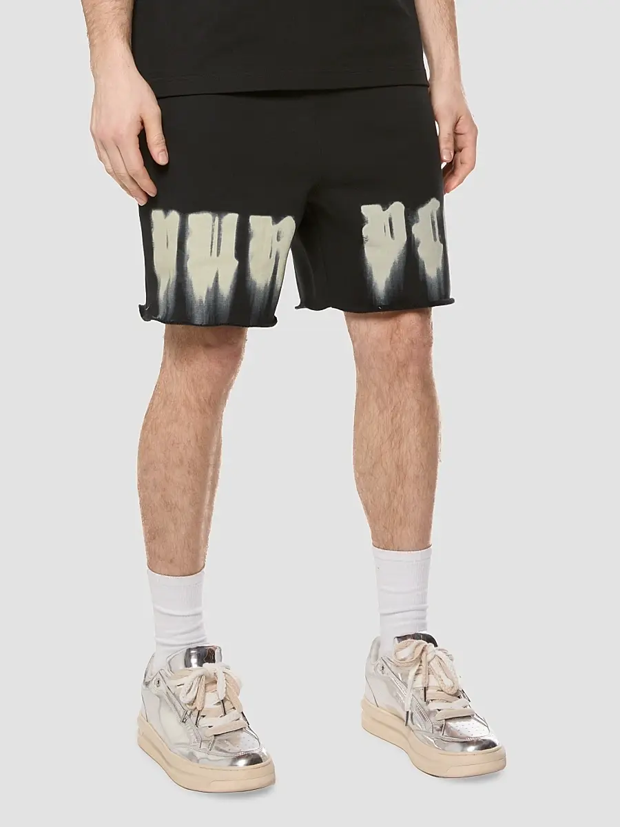 Purple Brand Men's Cotton Fleece Logo Shorts | Thumbnail 3 Purple Brand Men's Cotton Fleece Logo Shorts | Thumbnail 3