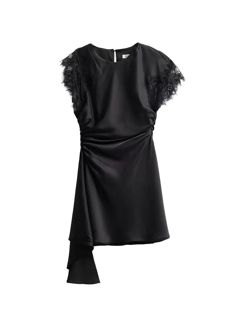 Amur Women's Zina Lace-Trimmed Minidress