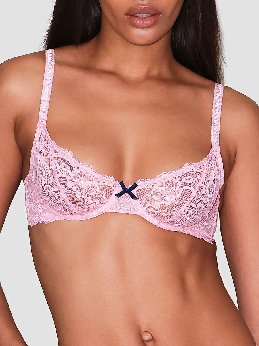 Fleur du Mal Women's Bianca Lace Underwire Balconette Bra | Thumbnail 4 Fleur du Mal Women's Bianca Lace Underwire Balconette Bra | Thumbnail 4