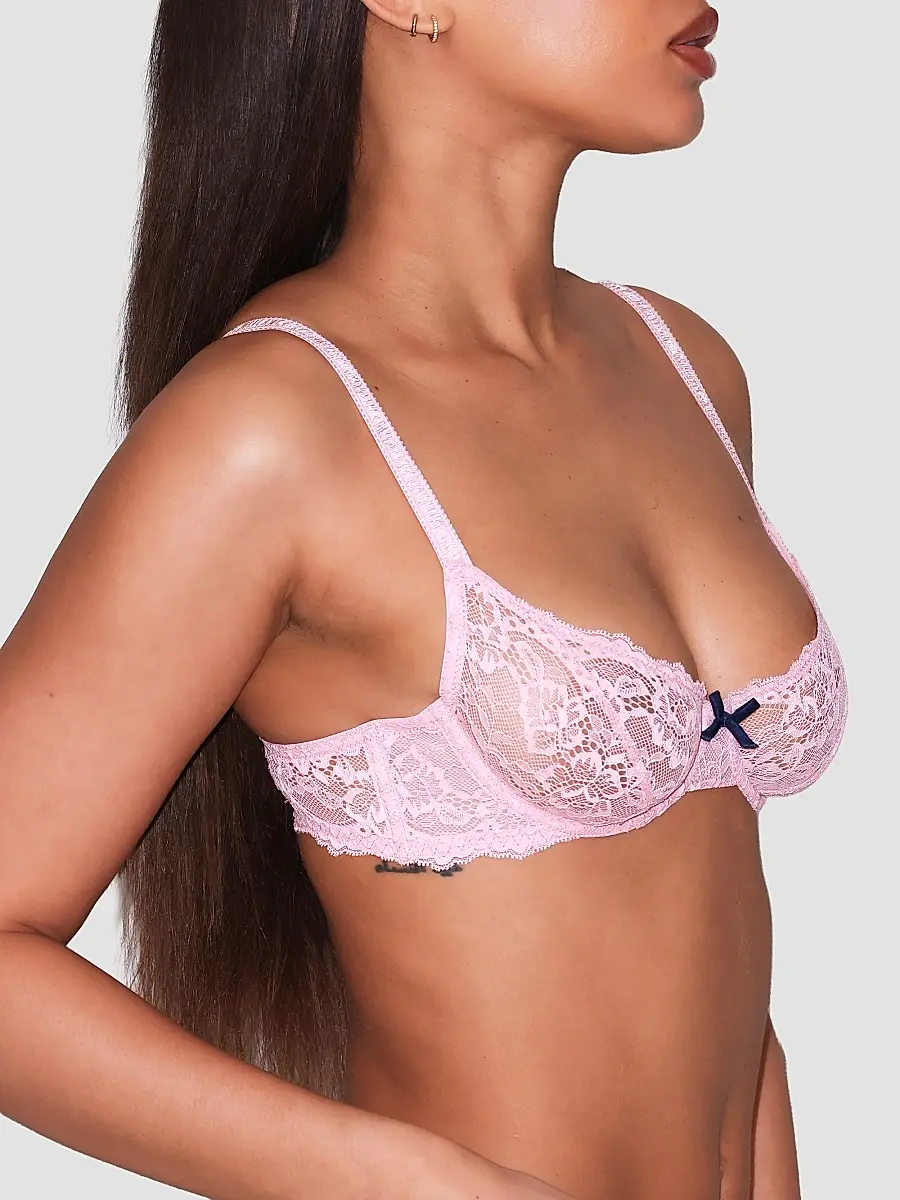 Fleur du Mal Women's Bianca Lace Underwire Balconette Bra | Thumbnail 5 Fleur du Mal Women's Bianca Lace Underwire Balconette Bra | Thumbnail 5