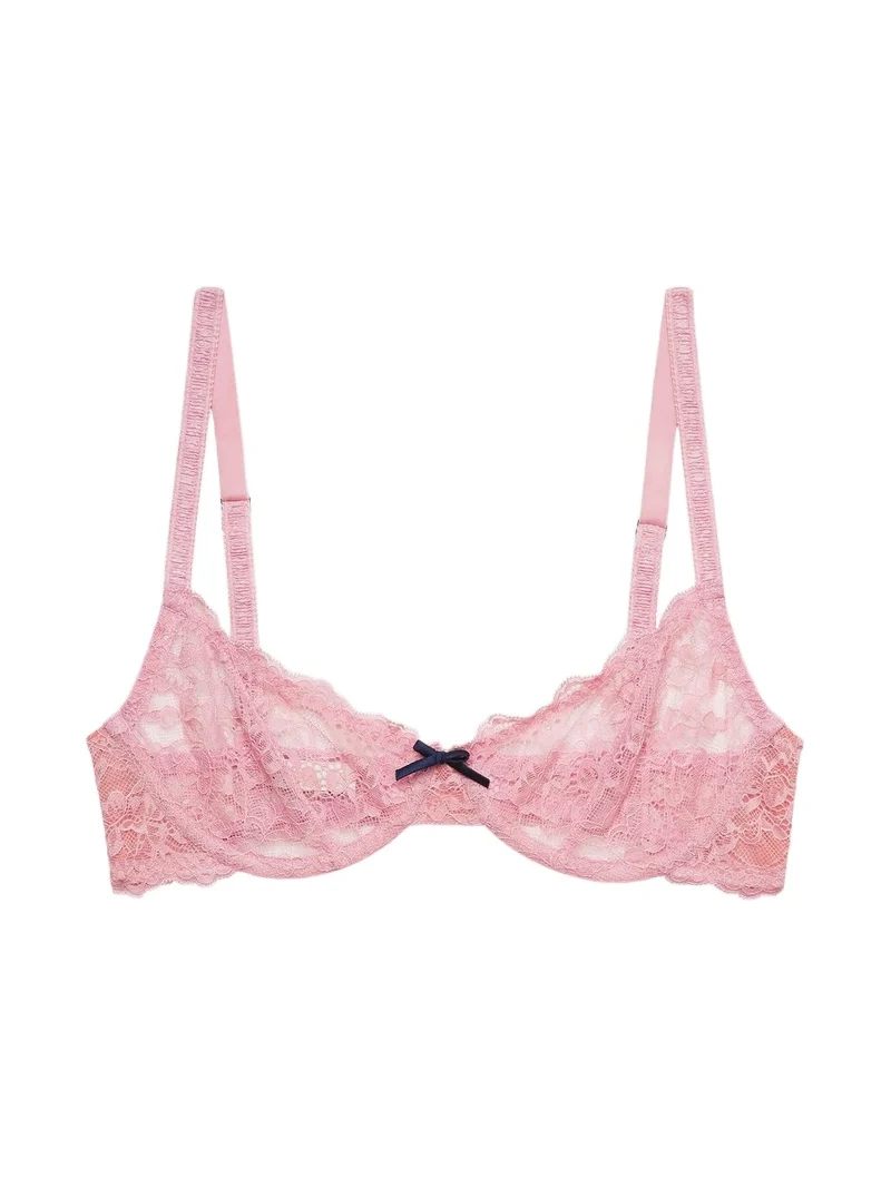 Fleur du Mal Women's Bianca Lace Underwire Balconette Bra