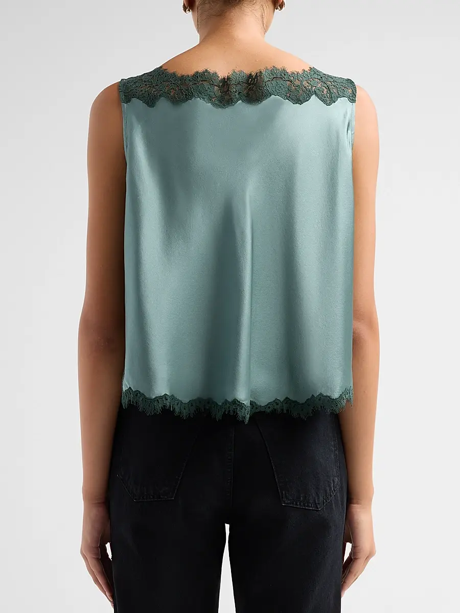 DÔEN Women's Valerina Silk Lace Top | Thumbnail 3 DÔEN Women's Valerina Silk Lace Top | Thumbnail 3