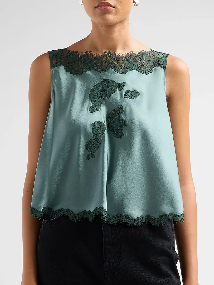 DÔEN Women's Valerina Silk Lace Top | Thumbnail 5 DÔEN Women's Valerina Silk Lace Top | Thumbnail 5