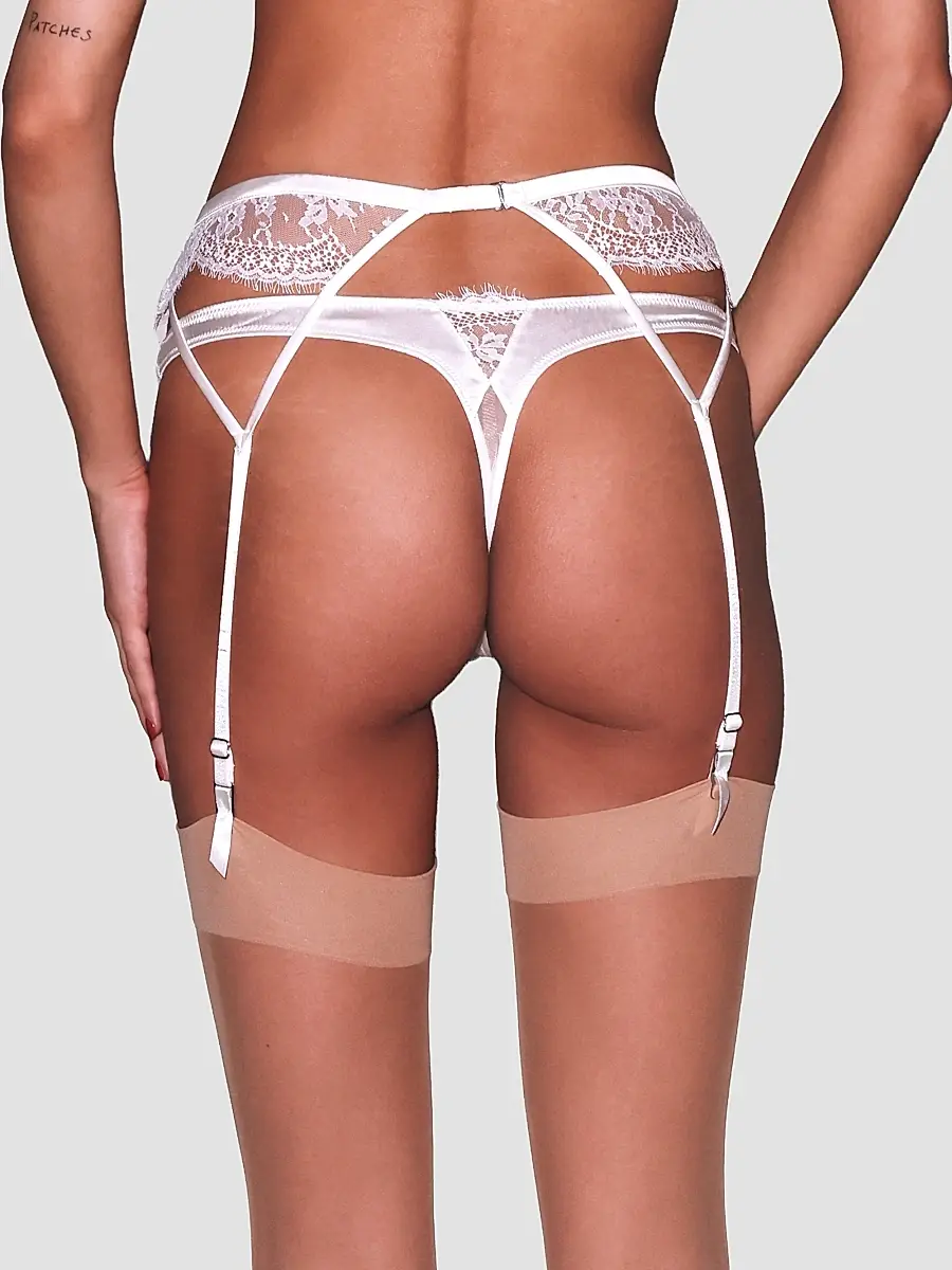 Fleur du Mal Women's Frankie Lace Thong | Thumbnail 4 Fleur du Mal Women's Frankie Lace Thong | Thumbnail 4