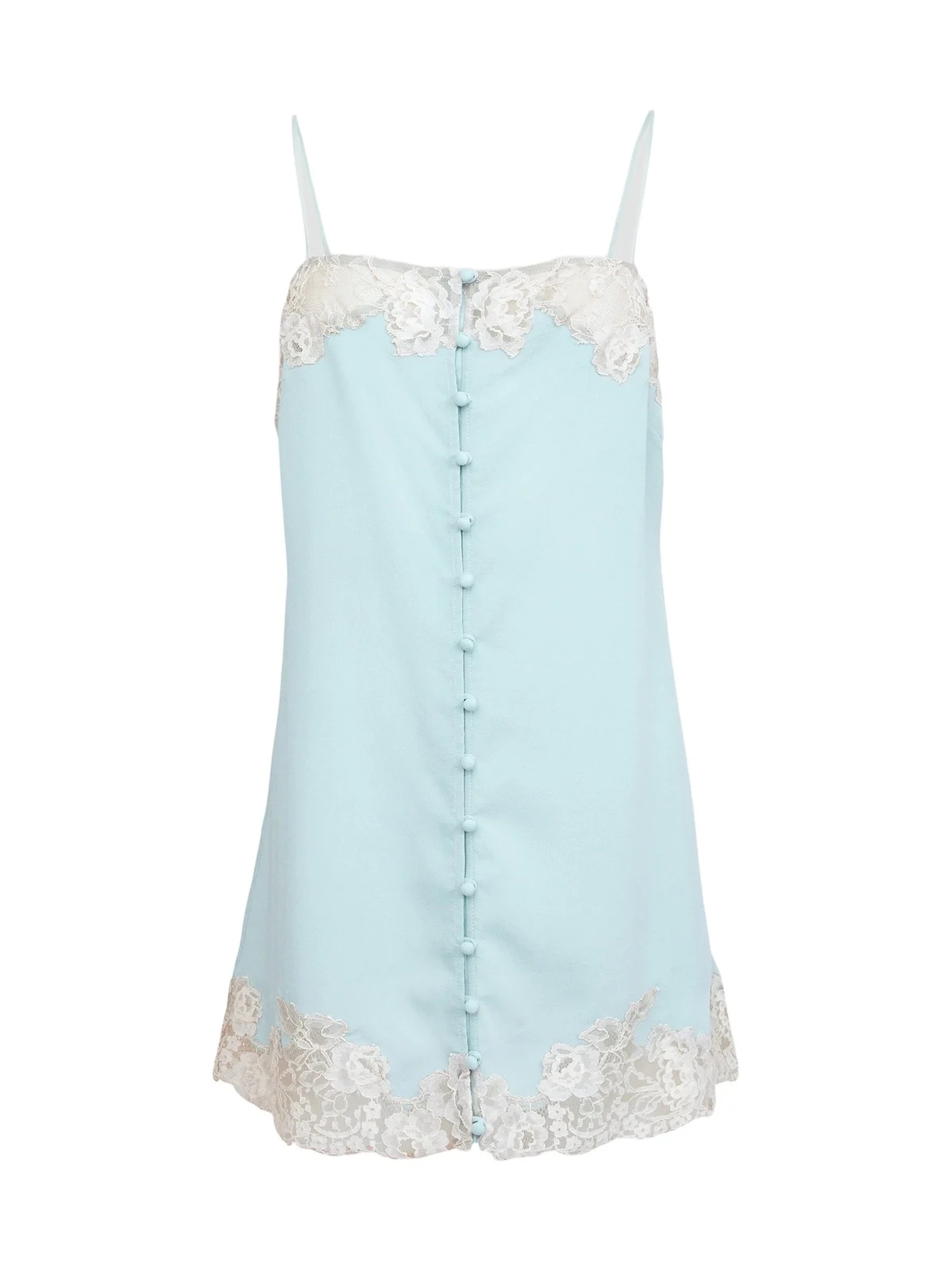 Women's Lace Appliqué Silk Slip Women's Lace Appliqué Silk Slip
