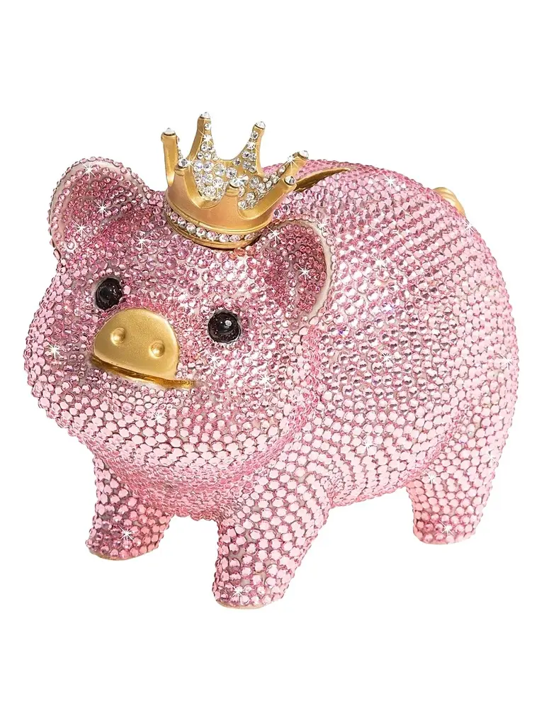 Jay Strongwater Pop Life Piggy Bank - Pink | Image 1 Jay Strongwater Pop Life Piggy Bank - Pink | Image 1