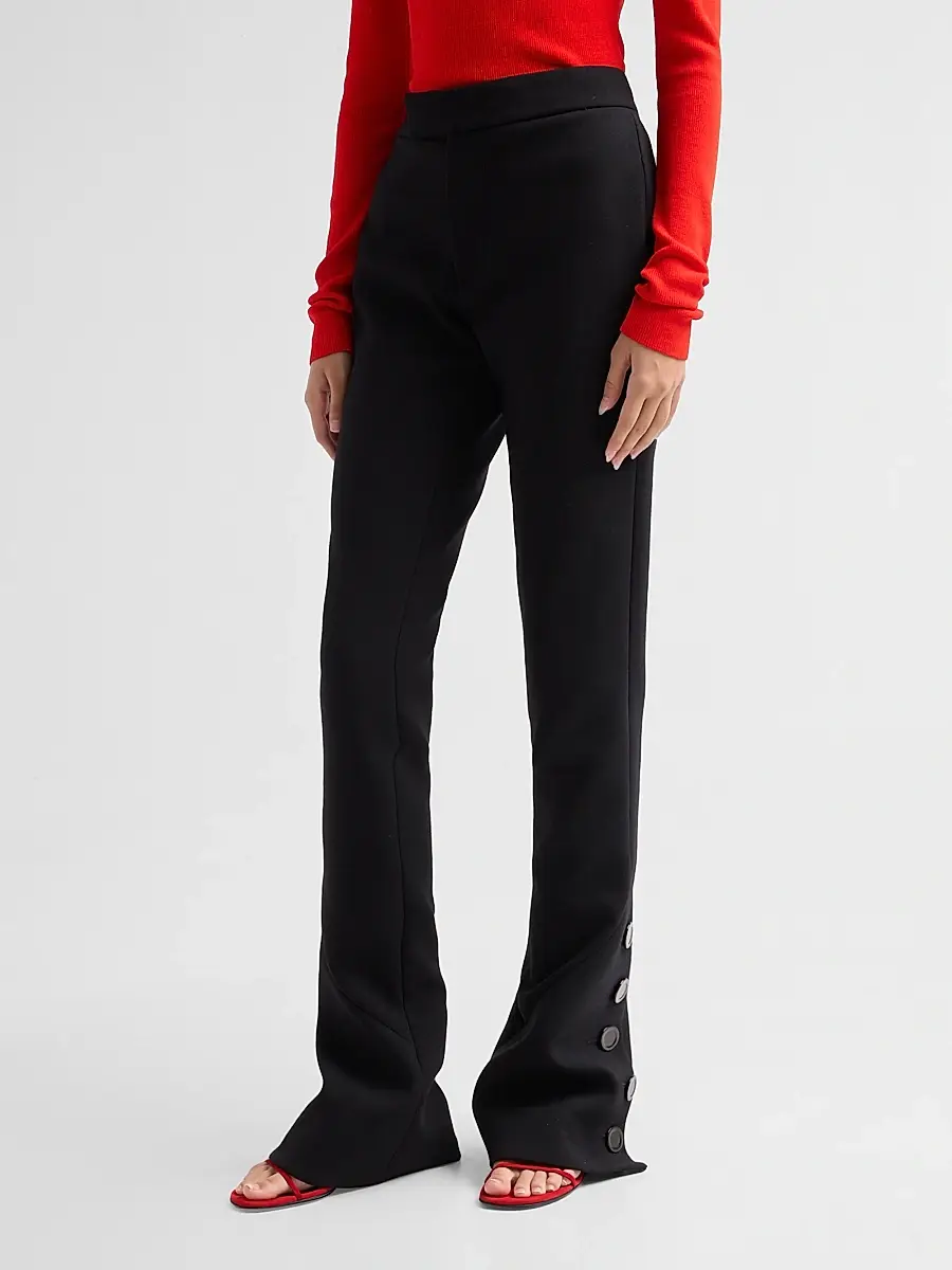 Proenza Schouler Women's Althea Stretch Double-Wool Pants | Thumbnail 4 Proenza Schouler Women's Althea Stretch Double-Wool Pants | Thumbnail 4