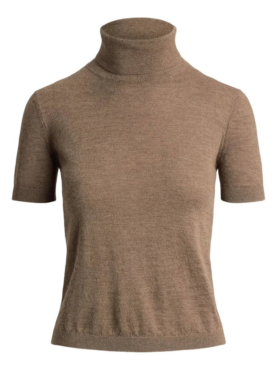 Ralph Lauren Collection Women's Cashmere Short-Sleeve Turtleneck